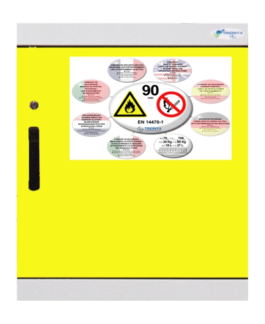 Bezpečnostná ohňovzdorná skriňa na horľavé produkty 791EJ, 105min