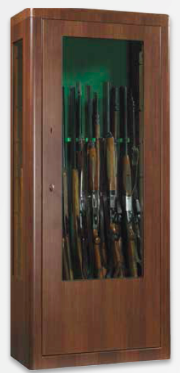 Luxusná presklená skriňa na trinásť zbraní Allodola, wood line