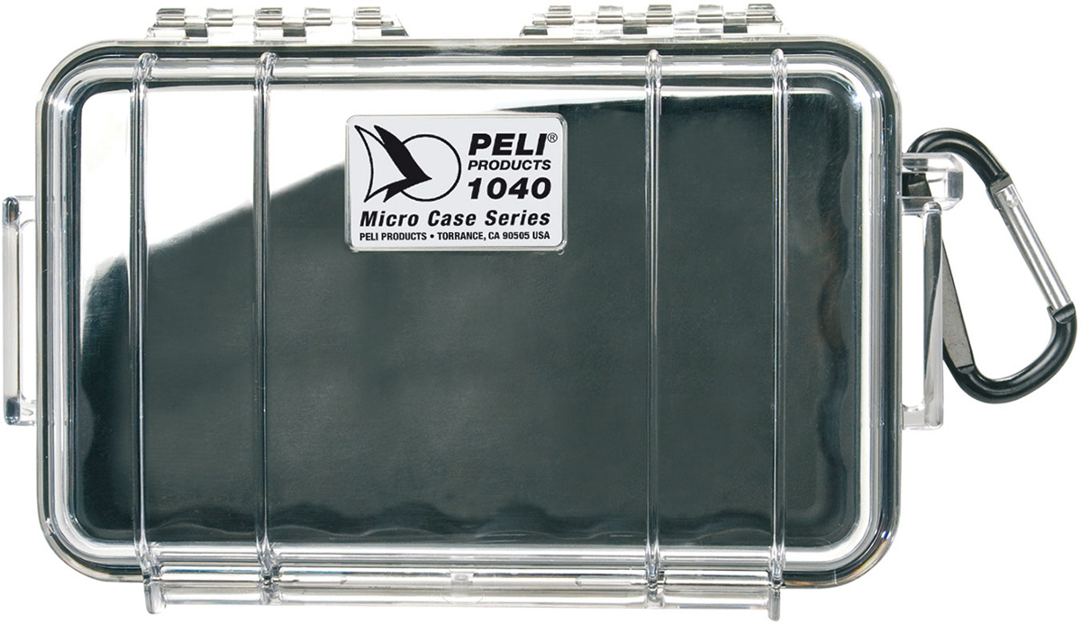 Micro case 1040 čierny s priehľadným vekom prázdny